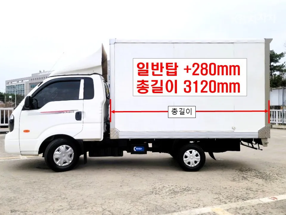 Kia 봉고3 1톤 내장탑차 킹캡 하이탑 - фото 1